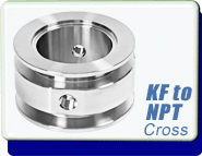 KF Adapters, Adapter Grip Tight KF-10 to 1/8 NPT-MALE 