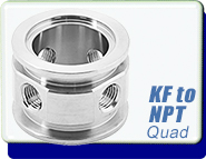 KF Adapters, Adapter Grip Tight KF-10 to 1/8 NPT-MALE 