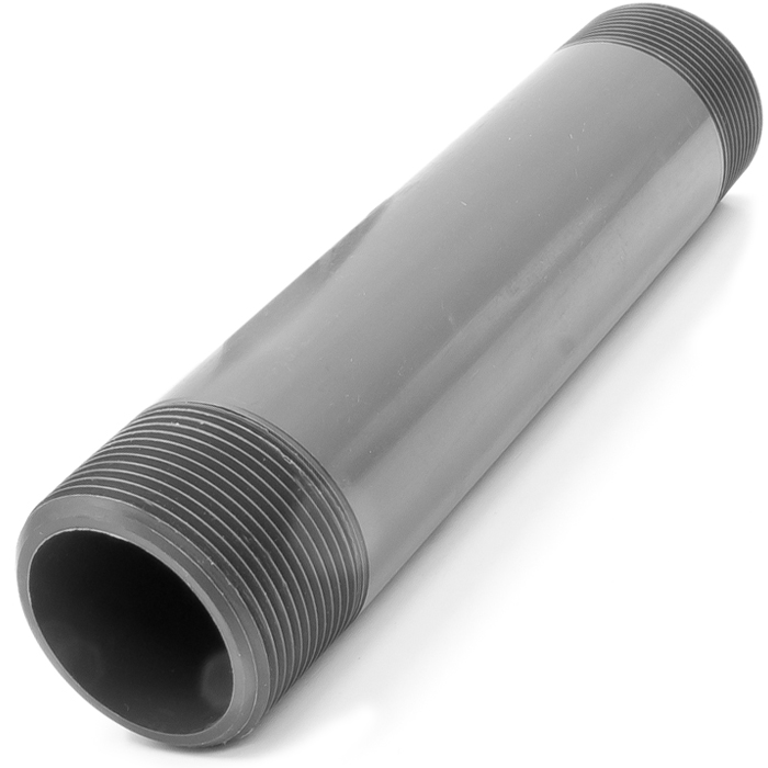 Adapter Plastic Schedule 80 Nipple 1 1 2 Inch MNPT X 8 Inch Long Adapter Plastic Schedule 80 Nipple 1 1 2 Inch MNPT X 8 Inch Long