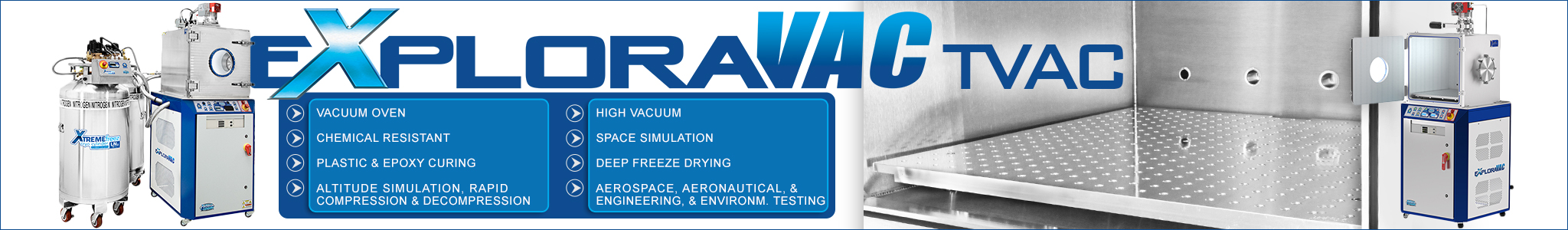 Ideal Vacuum Exploravac TVAC Chamber Hero Image
