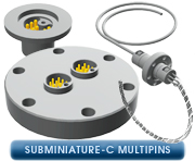 Ideal-Vacuum-Feedthroughs Subminiature-C Multipins