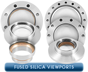 Ideal-Vacuum-Feedthroughs Fused Silica Viewports