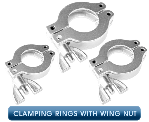 Inficon, ISO-KF Connection Elements, Clamping Ring with Wing Nut
