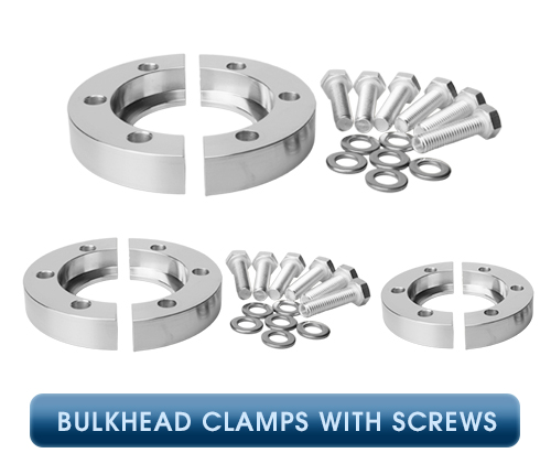 Inficon, ISO-KF Connection Elements, Bulkhead Clamp with Screws