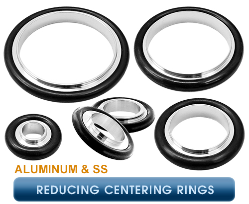 Inficon, ISO-KF Centering Rings & Seals, Reducing Centering Ring - Aluminum & SS
