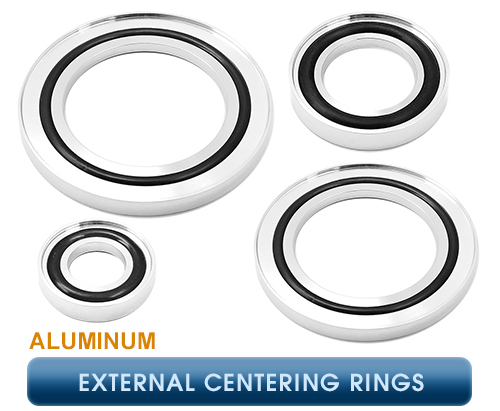 Inficon, ISO-KF Centering Rings & Seals, External Centering Ring Aluminum