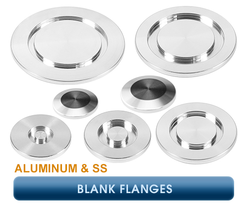 Inficon, ISO-KF Flanges, Blank Flange - Aluminum & SS