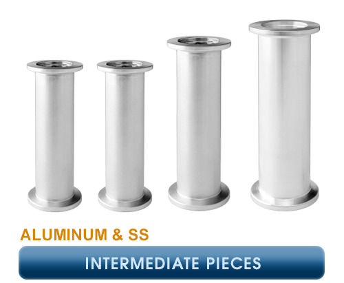 Inficon, ISO-KF Pipe Fittings, Intermediate Piece – Aluminum & SS
