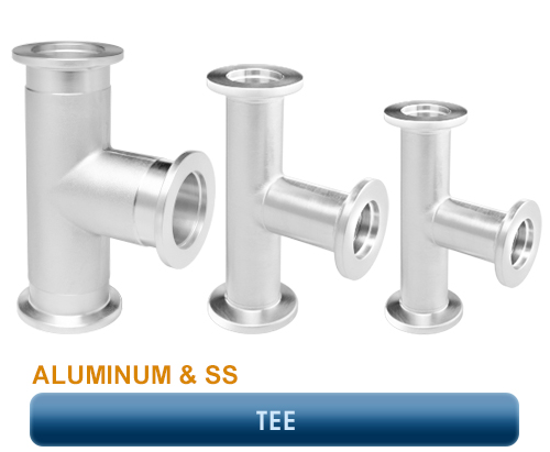 Inficon, ISO-KF Pipe Fittings, Tee – Aluminum & SS