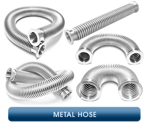 Inficon, ISO-KF Bellows & Hoses with Flanges, Metal Hose