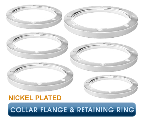 Inficon, ISO-F Flange Components, Collar Flange w/Retaining Ring