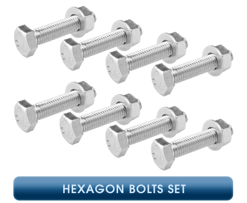 Inficon, ISO-F Flange Components, Set of Hexagon Bolts