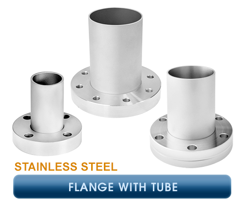 Inficon, CF Flanges, Flange with Tube – SS