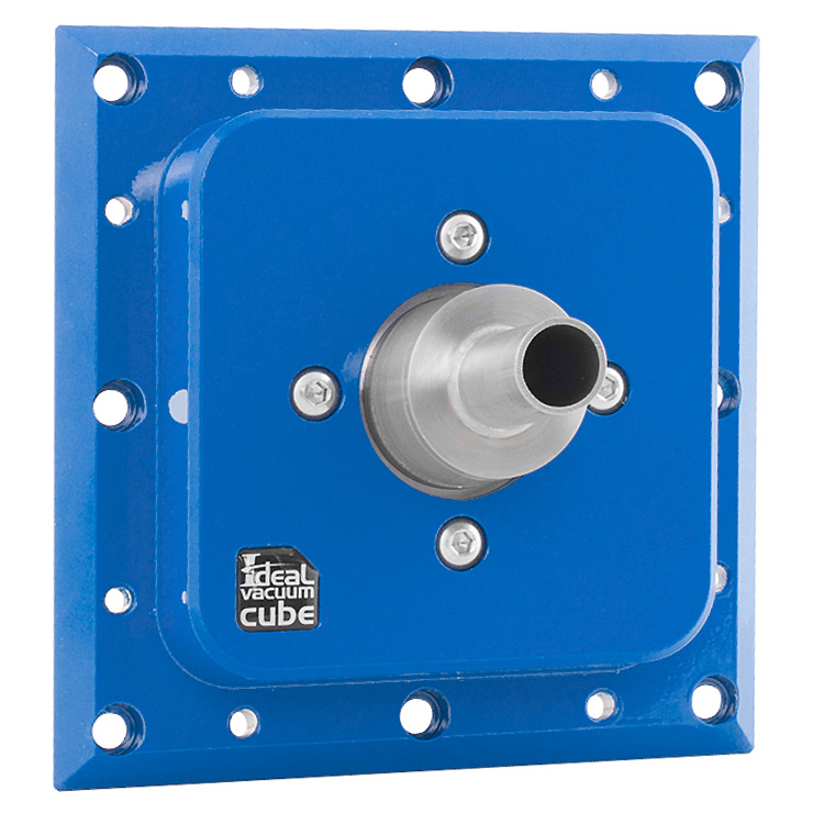 Ideal Vacuum Cubes Chambers Chamber Ideal Vacuum Cube 6x6 In Liquid Nitrogen Ln2 High Vacuum Pumping Trap And Cryogenic Test Fixture Powder Coated Blue 6061 T6 Aluminum Alloy Plate 304 Stainless Steel