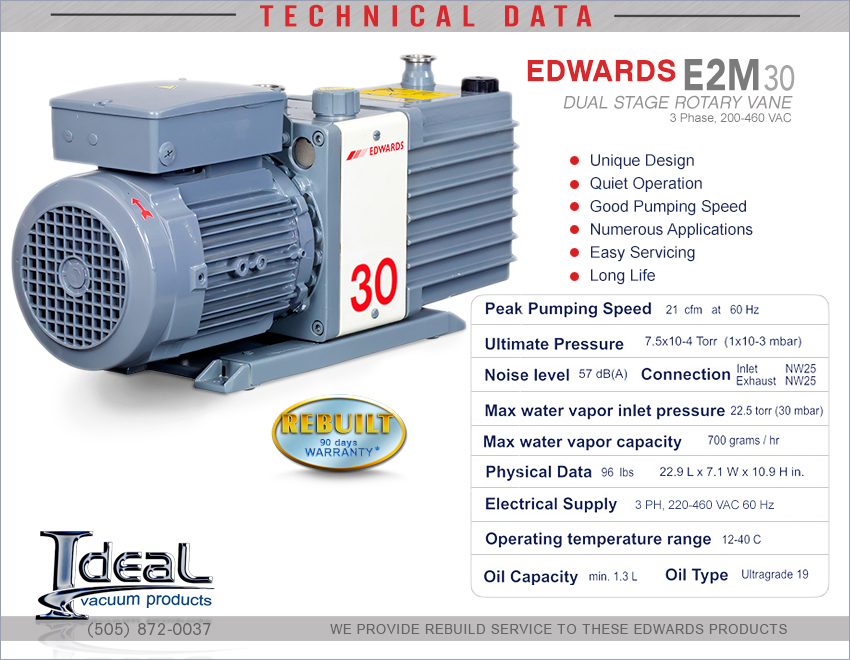30 cfm vacuum pump
