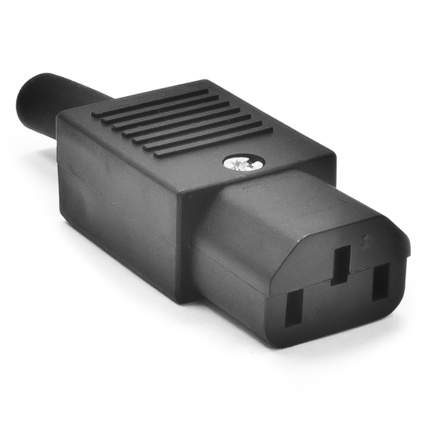Ideal Vacuum | Power Entry Plug, AC Replacement Power Plug, 10 Amp, 250 VAC, Female Connector, Type C-13, 161-PX0587