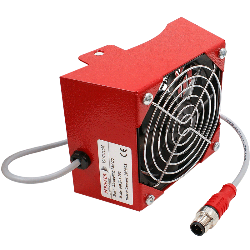 Pfeiffer Radial Air Cooling Fan Unit for HiPace 300 Turbo Pumps with TC 400  Drive Unit Powered by M12 Accessory Connector, PN: PM Z01 302 A