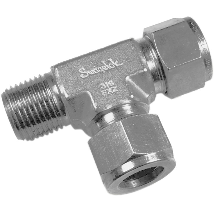 Swagelok SS-1610-3-16-8 316L 1" x 1/2" Compression Union Reducing Tee 