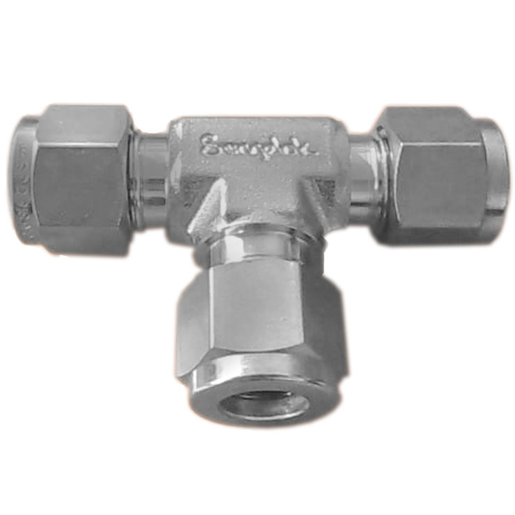 Swagelok Tube Fitting, 3-Way Reducing Tee Union, 1/2 Tube, 47% OFF