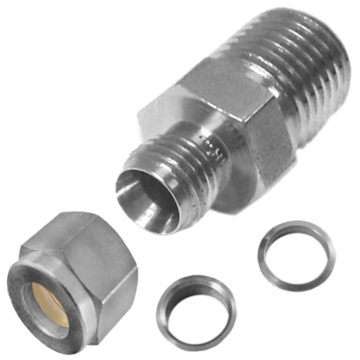 Stainless Steel Swagelok Tube Fitting, Male Connector, 3/8, 41% OFF