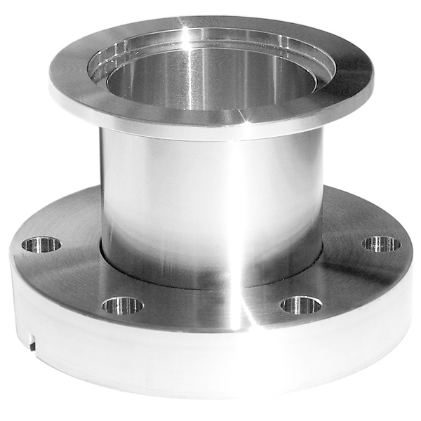 Adapter KF-40 to CF 2-3/4 in., Flange Sizes ISO-KF NW-40 to Conflat® CFF  2.75 in., Stainless Steel