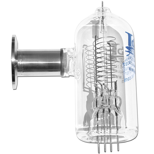 Ideal Vacuum  IR-Filament-Glas-Ionenmessröhre, Bayard-Alpert-Stil,  KF40-Anschluss, Vakuumdruckmessgerät, Varian K2471311 Ionenmessröhre