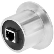 Ideal Vacuum  Ideal Vacuum Ethernet Feedthrough in an Stainless Steel  Housing with 1-14 UN x .95 Thread and Viton O-Ring