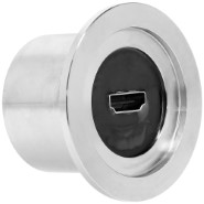 Ideal Vacuum  Ideal Vacuum Ethernet Feedthrough in an Stainless Steel  Housing with 1-14 UN x .95 Thread and Viton O-Ring